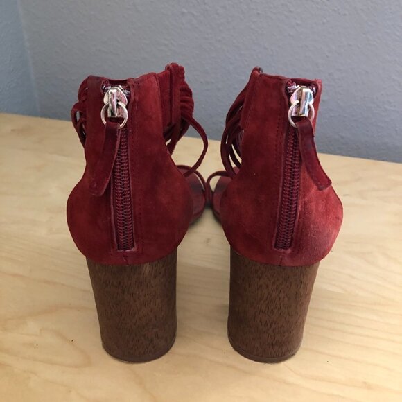 WHBM Margot Ankle Wrap Leather Sandals - Picture 11 of 14